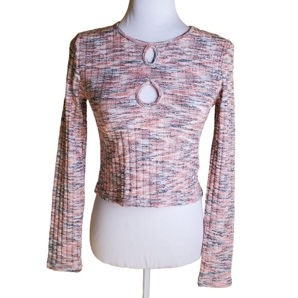 Urban Outfitters Ribbed Long Sleeve Top Size Large - Picture 1 of 8